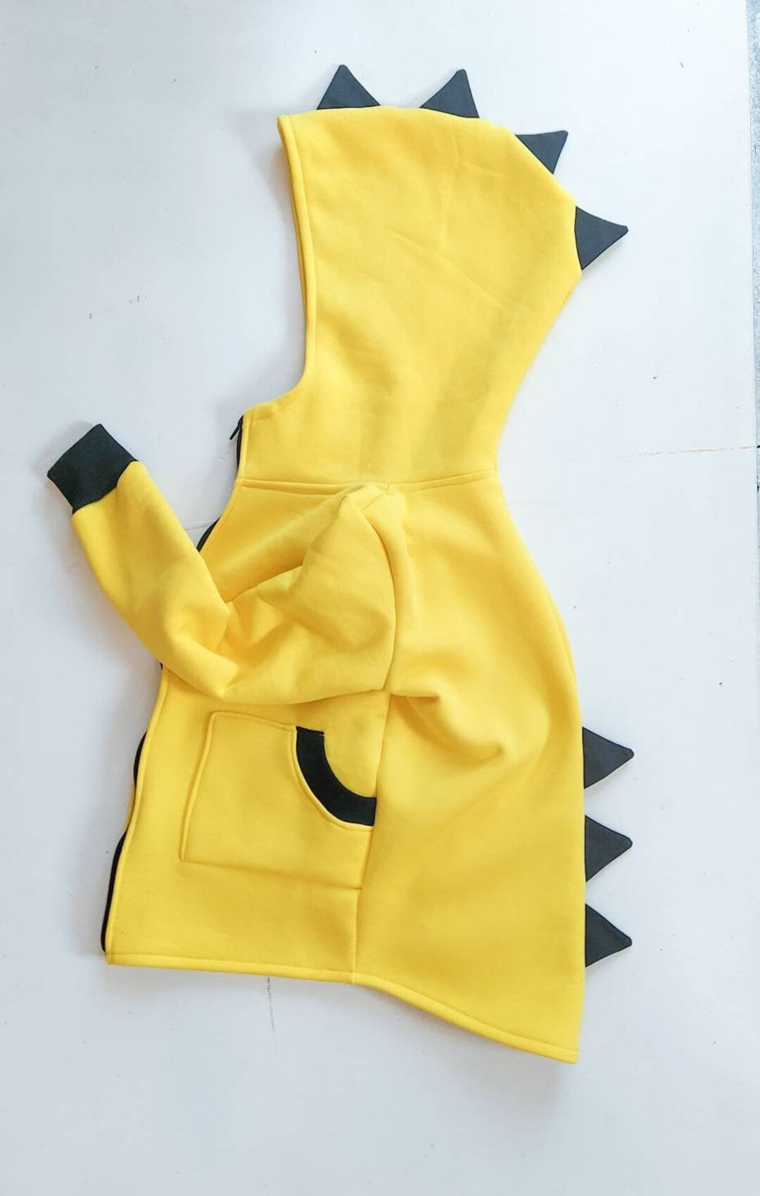 Yellow dinosaur hoodie sale
