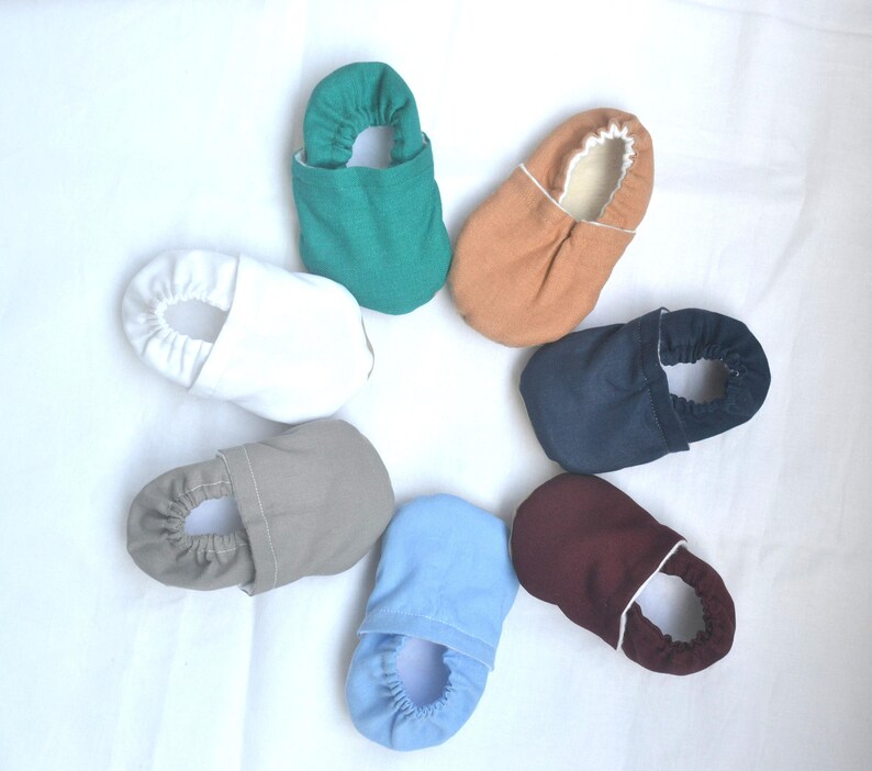 solid soft shoes for baby rubber sole shoes plain baby shoes boy shoes baby girl shoes neutral baby slippers plain toddler shoes moccasins image 6