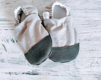 Grey linen shoes for baby Kids gray shoes Kids linen shoes Baby linen shoes Grey booties Grey baby booties Grey kids booties Grey clothing