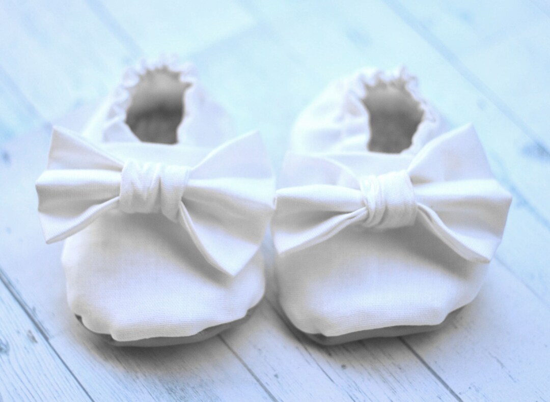 White Party Shoes Big Bow Girl Shoes Birthday Baby Shoes Baby Girl
