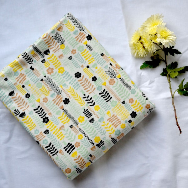 New Baby Gift Idea Girl Blanket Floral baby blanket with flowers Stroller Blanket for girl Mint baby blanket  Minky baby blanket kids gift