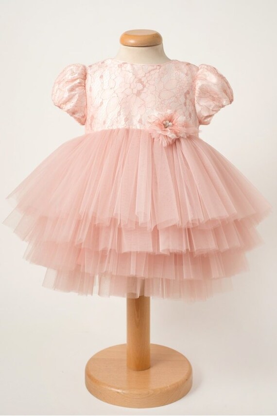 Ariel Special Occasion Tutu Dress, Pink Sparkling Lace, Flower Girl Pink Tutu Dress, First Birthday Pink Dress, Elegant Lace Baby Dress Ariel Special Occasion Tutu Dress, Pink Sparkling Lace, Flower Girl Pink Tutu Dress, First Birthday Pink Dress, Elegant Lace Baby Dress
