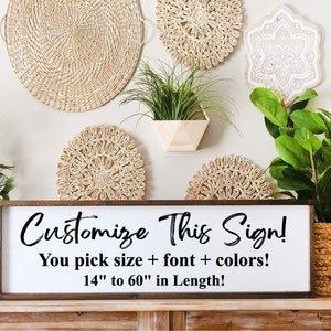Custom Quote Sign, Custom Wood Sign, Personalized Wall Dcor, Choose your quote, Custom Gift for her, Anniversary, Nursery Name Sign, Verse
