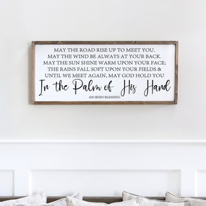 May the Road rise up to meet you, An Irish Blessing Sign, Entryway Decor, St. Patricks Day Decor, Ireland Gift, Housewarming, Wedding