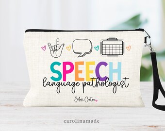 Speech Language Pathology Bag, Speech Therapy Gift, Personalized Speech Teacher Gift, SLP Appreciation Gifts, Speech Therapist, Speech Gifts