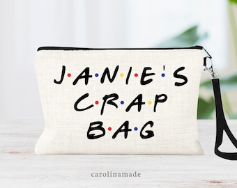 Crap Bag, Personalized Gift for FRIENDS Lover, Friends Show Makeup Bag, Cosmetic Bag, Travel Bag, Friends Fan, Show Gifts, Friends Fan Gift