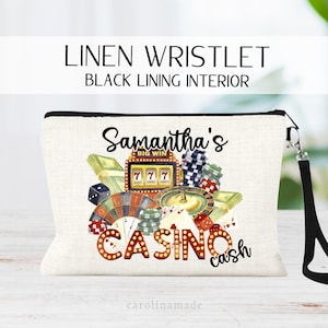 Personalized Casino Bag, Casino Cash, Personalized Vegas Trip Bag, Last Vegas Casino Accessories, Girls Trip to Vegas Casino Money Pouch
