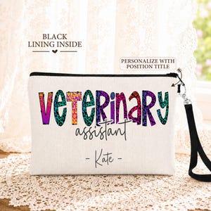Veterinary Bag, Personalized Vet Tech, Vet Assistant, Vet Receptionist, Custom Veterinary Accessory, Vet Appreciation, Staff Gift Ideas