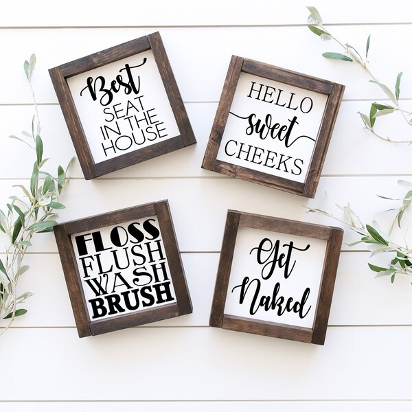 Have a Seat Bathroom Sign Etsy