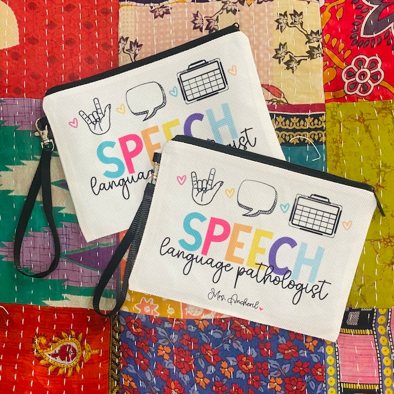 Speech Language Pathology Bag, Speech Therapy Gift, Personalized Speech Teacher Gift, SLP Appreciation Gifts, Speech Therapist, Speech Gifts image 3