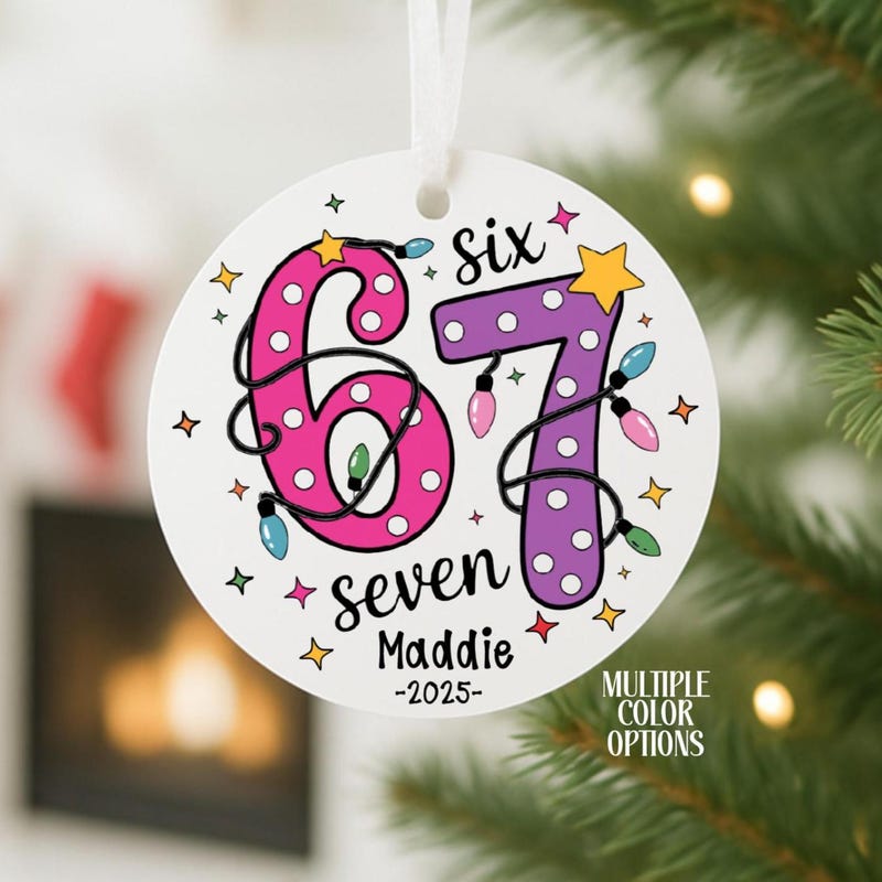 6 7 Ornaments - Etsy