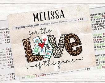 For the Love of Mahjong Line Reader, Personalized Mahjong Line Finder Accessory, Custom Gift for Mahjong Player, Mah Jongg Tournament