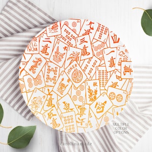Mahjong Party Platter, Personalized Mahjong Plate, Mother&#39;s Day Gift, Mahjong Birthday Gift, Mahjong Tile Gift Idea, Mahj girls Party Decor