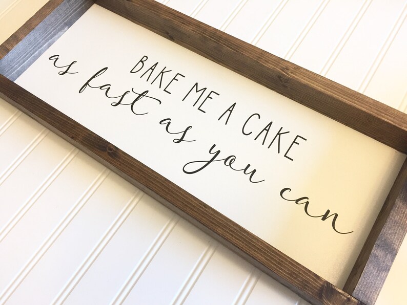 Bake me a cake as fast as you can Idea