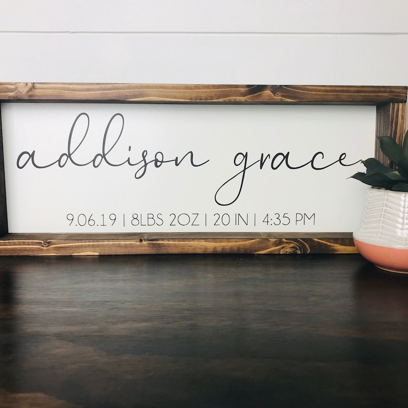 Birth Stat Sign - Etsy