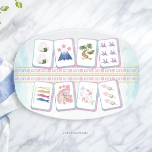 Mahjong Party Platter, Personalized Mahj Japan Plate, Mother&#39;s Day Gift, Mahjong Birthday Gift, Mahjong Tile Gift Idea, Mahj girls Party
