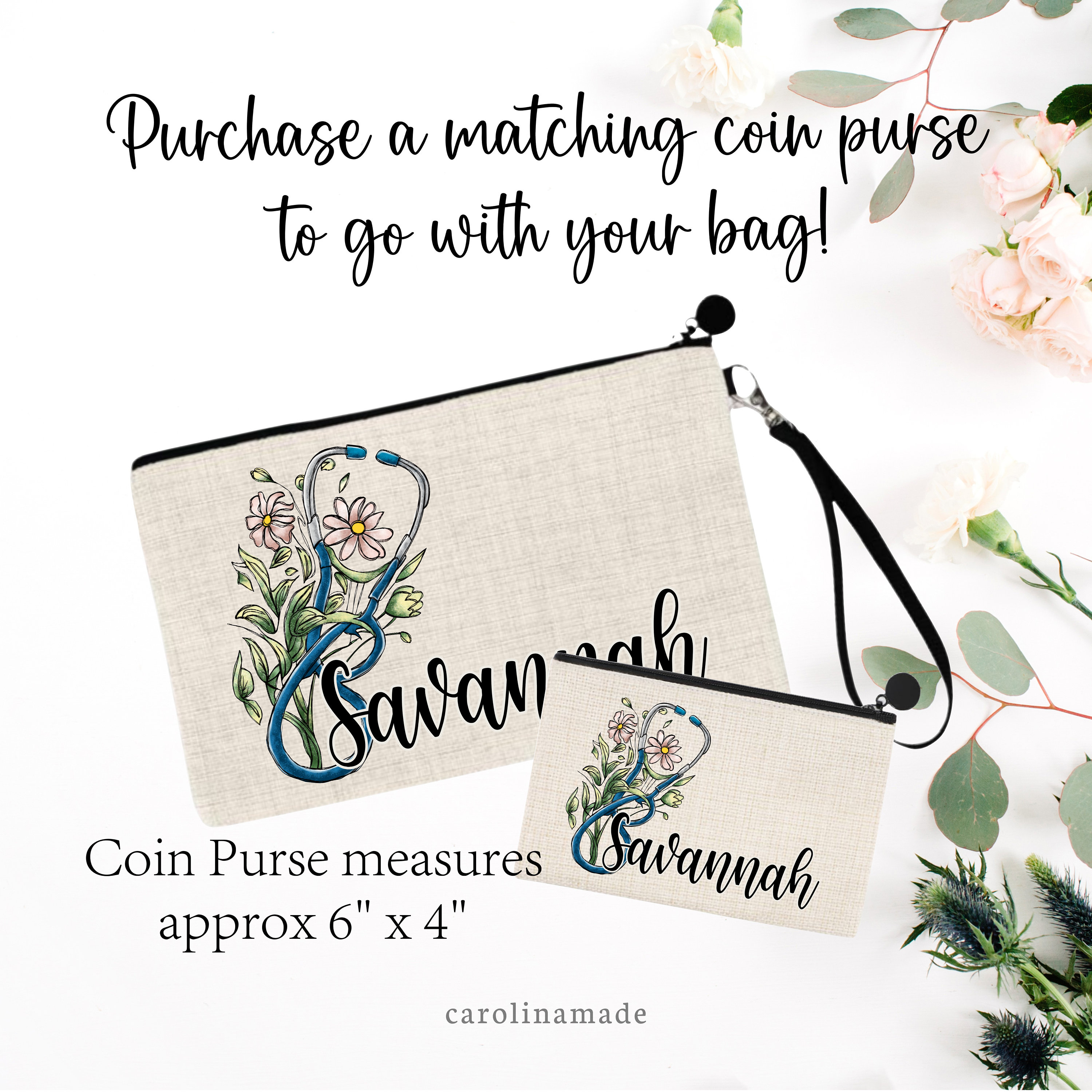 Personalized Fitness Bag, Gym Makeup Toiletry Bag, Muscles & Mascara, Gym Gift, Weightlifting Gifts, Custom Workout Zippered Pouch for Her