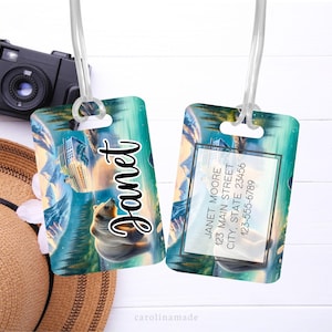 Alaska Cruise Personalized Luggage Tag, Girls Cruise Travel Accessories, Custom Name Tag, Traveler Gift, Alaskan Cruise Gift, Alaska Bag Tag