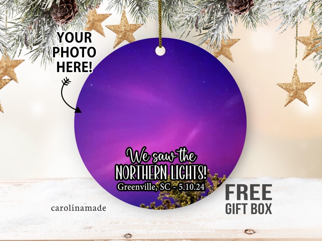 Northern Lights 2024 Ornament, Northern Lights Souvenir, Personalized ...