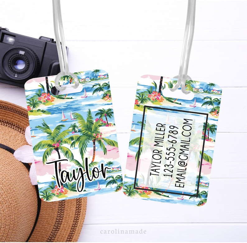 Palm Beach Luggage Tag