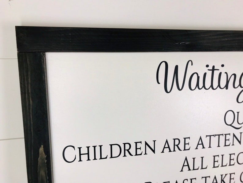 Waiting Room Sign Waiting Room Etiquette Business Signage Etsy