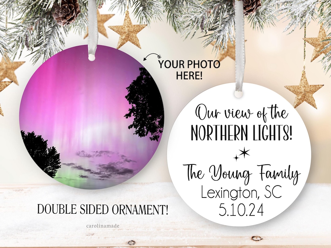 Northern Lights 2024 Keepsake, Northern Lights Ornament, Personalized ...