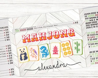 Mahjong Line Reader, Personalized Mahjong Line Finder Accessory, Custom Gift for Mahjong Player, Mah Jongg Tournament, Mahjong Lover Gifts