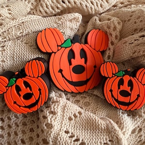 Halloween Pumpkin Mouse Door Magnet & Straw Topper Set (3D Printed)
