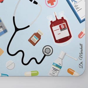 Personalized Doctor Mousepad: Custom Name Medical Print