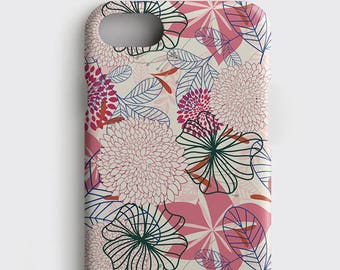 Flower iPhone 7 Case Floral iPhone 6S Plus Case Flower Gift for Her - Samsung Galaxy S7 Edge Case iPhone SE Case iPhone 6 Case Floral Gift