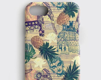 Boho iPhone Case Bohemian Elephant iPhone 8 Plus Case - iPhone X Case Pineapple Samsung S8 Plus Case Boho Chic iPhone 6S Plus Case