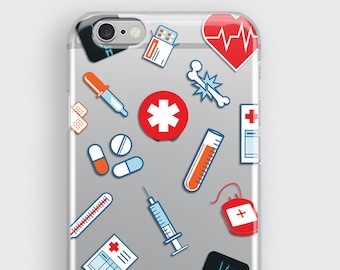 Medical Gift Clear iPhone 15 Plus Case for Nurses -  Ideal Christmas Gift for New Nurse Candidate or Nursing Student