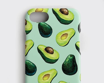 Green Guacamole Samsung S9 Plus Case - Avocados iPhone 7 Cover, Cute S7 Edge Case