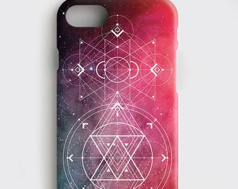 Galaxy iPhone X Case Nebula Samsung Galaxy S8 Plus Case - Space iPhone 7 Case Sacred Geometry iPhone 8 Case Flower of Life iPhone 6S Case