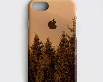 Autumn Forest iPhone X Case, Woodland Nursery iPhone 7 Plus Case - Alaska iPhone 8 Case Brown Texas iPhone Case California iPhone 6S Case