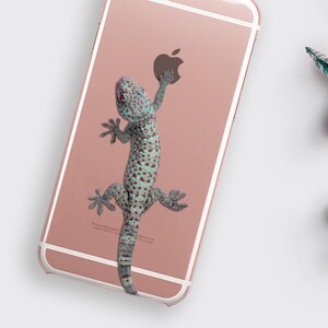 Lizard iPhone 16 Case – Transparent Gecko Phone Cover for Animal Lovers, Clear Reptile iPhone 16 Pro & Pro Max Case