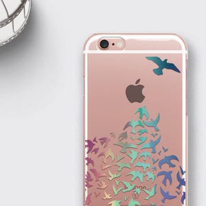 Transparent Bird Phone Case: Animal Lover Gift