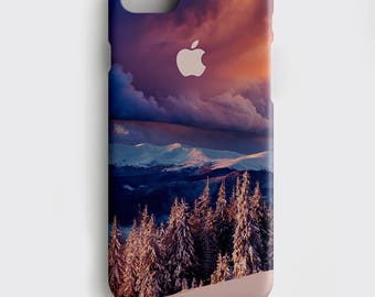 iPhone 8 Case Mountains, Winter Forest iPhone Case - Mountain iPhone X Case Wife Gift iPhone 6S Case Girlfriend Gift iPhone 7 Plus Case