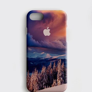 Winter Mountain iPhone Case: Forest Scenery, 3D Design