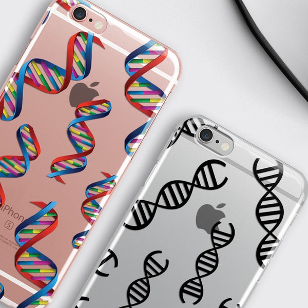 DNA Phone Case Molecular iPhone 13 Pro Case - Biologist Samsung Galaxy S9 Case Science Researcher Gift iPhone 8 Plus Cover Clear iPhone Case