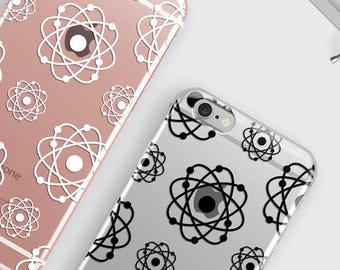 Atom Nuclear Print iPhone 13 transparent cover