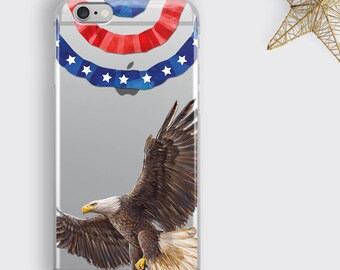 Coque de portable American Eagle : cadeau patriotique pour iPhone et Samsung