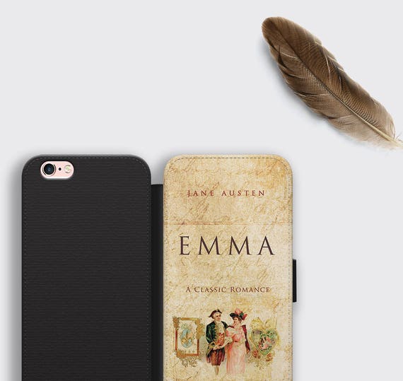 Jane Austen Emma Cover Iphone 7 Wallet Case Gift Etsy