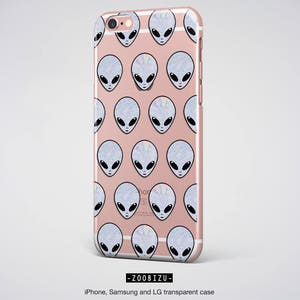 Clear Alien iPhone Case Space Lover Gift with Holographic UFO Design for iPhone 11, 12 Mini, 13 Mini, 14 Pro & XR image 2