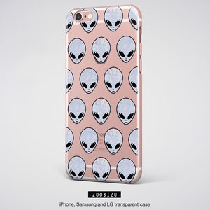 Clear Alien iPhone Case Space Lover Gift with Holographic UFO Design for iPhone 11, 12 Mini, 13 Mini, 14 Pro & XR image 6
