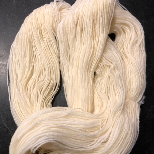 Hand Spun Sport Weight Polypay Yarn-2 Ply