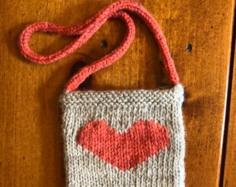 Hand knitted Mini Gift Bag