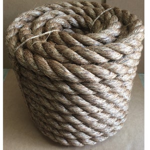 1.5&quot; X 100&#39; TREATED MANILA ROPE Docks Tree Work Dock Farm Nautical Crafts Rodeo 1-1/2