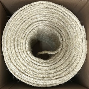 1/2&quot; X 665&#39; Feet Sisal Rope CAT SCRATCHING POST Claw Control Toy Crafts Pet Cord