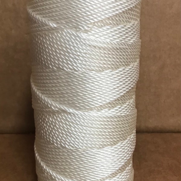 White #36 X 580 FT (2.16 mm)Nylon Rope Twine String Cord Setline Fishing Limbline Trotline Jug Bank Drop Line